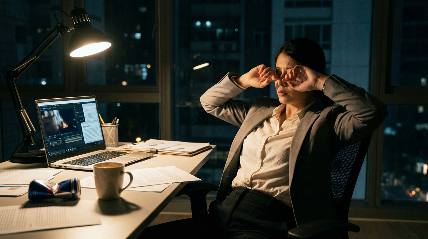 非効率なリサーチ作業のイメージ