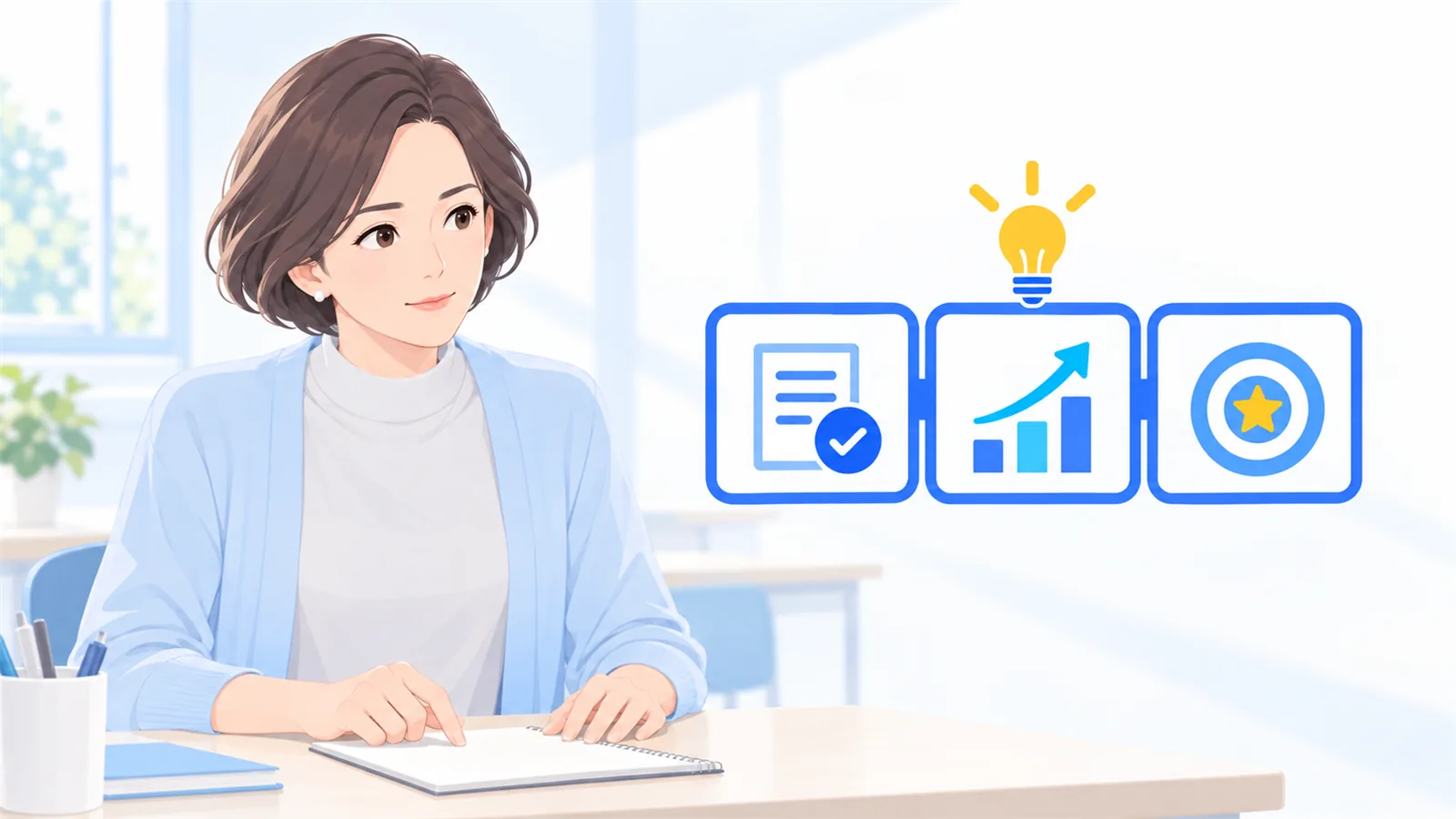 3つの枠を埋めると、一本の帯になる