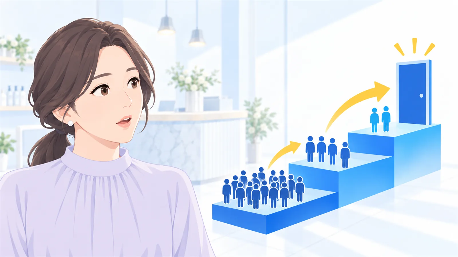 回数を増やしても、奥まで進む人は増えにくいと気づく