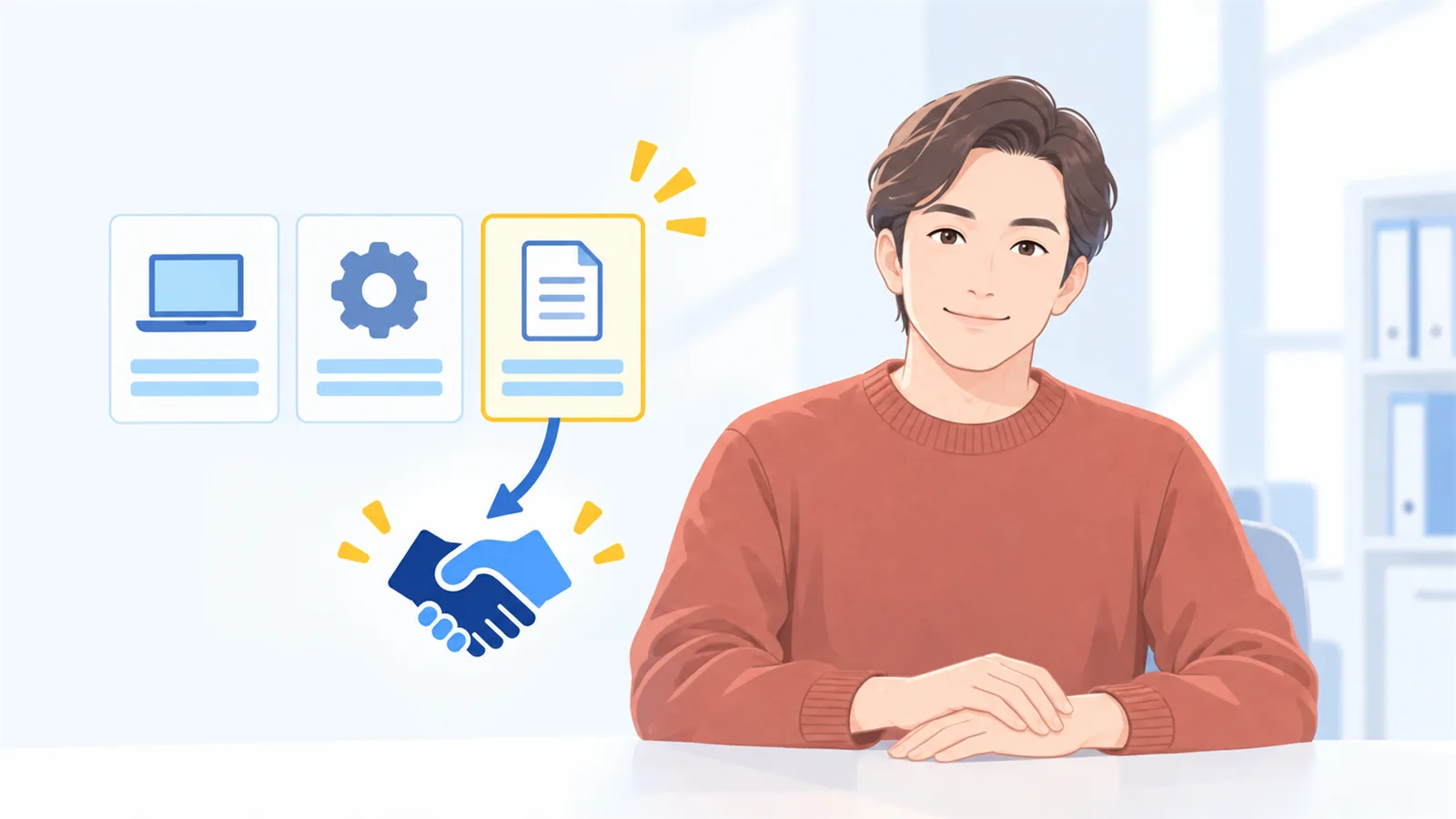 回しきれない仕事だけを、手渡す