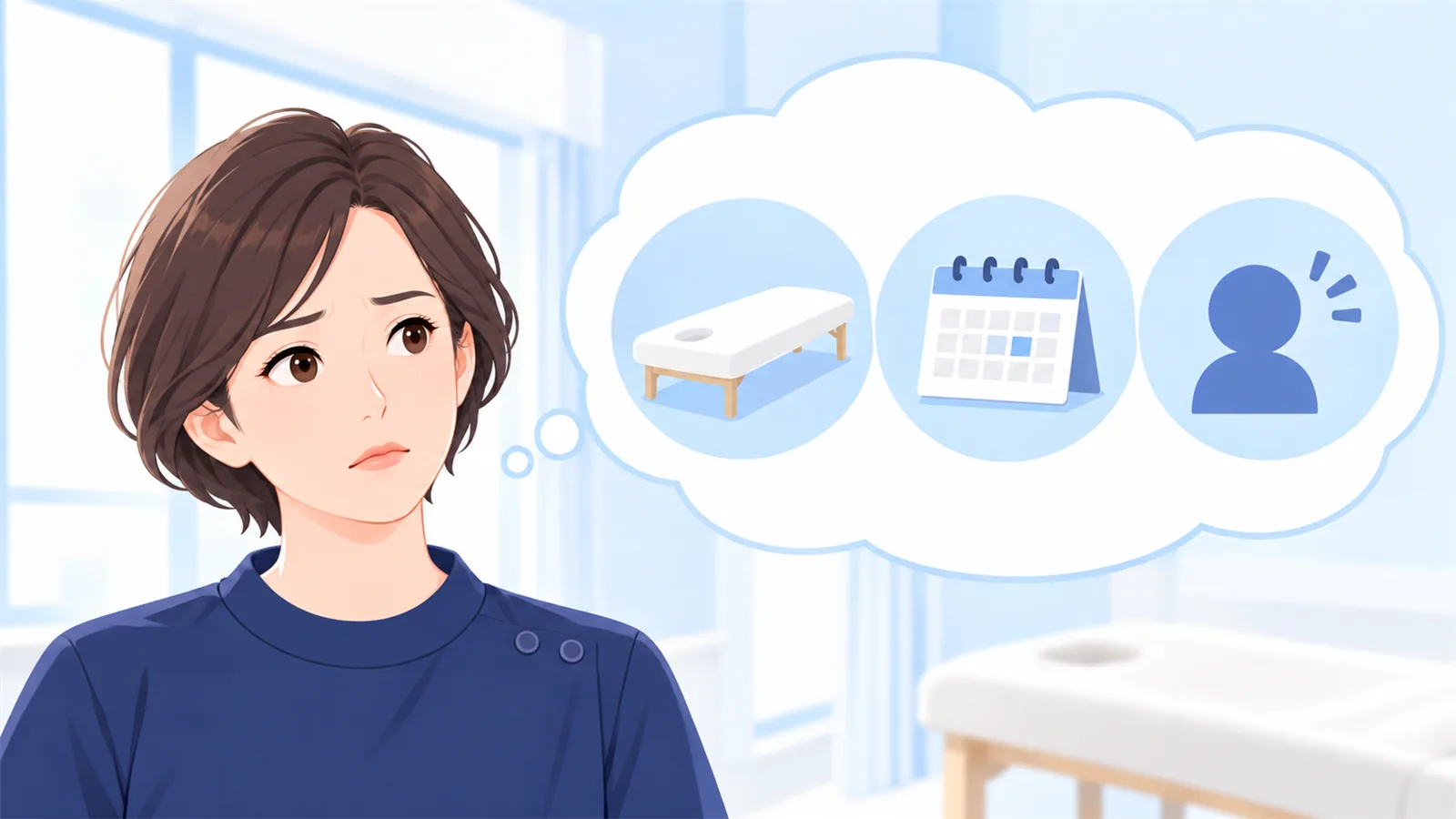 はじめての人は、予約の前に3つの不安を抱えている