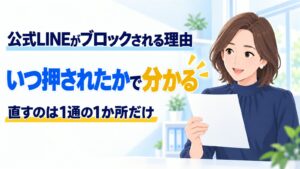 公式LINEがブロックされる理由|個人事業主の配信で起きること