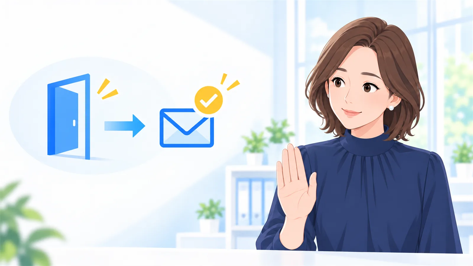登録してくれた人に最初に届く1通を確かめる