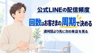 公式LINEの配信頻度の決め方｜週何回より先に決めること