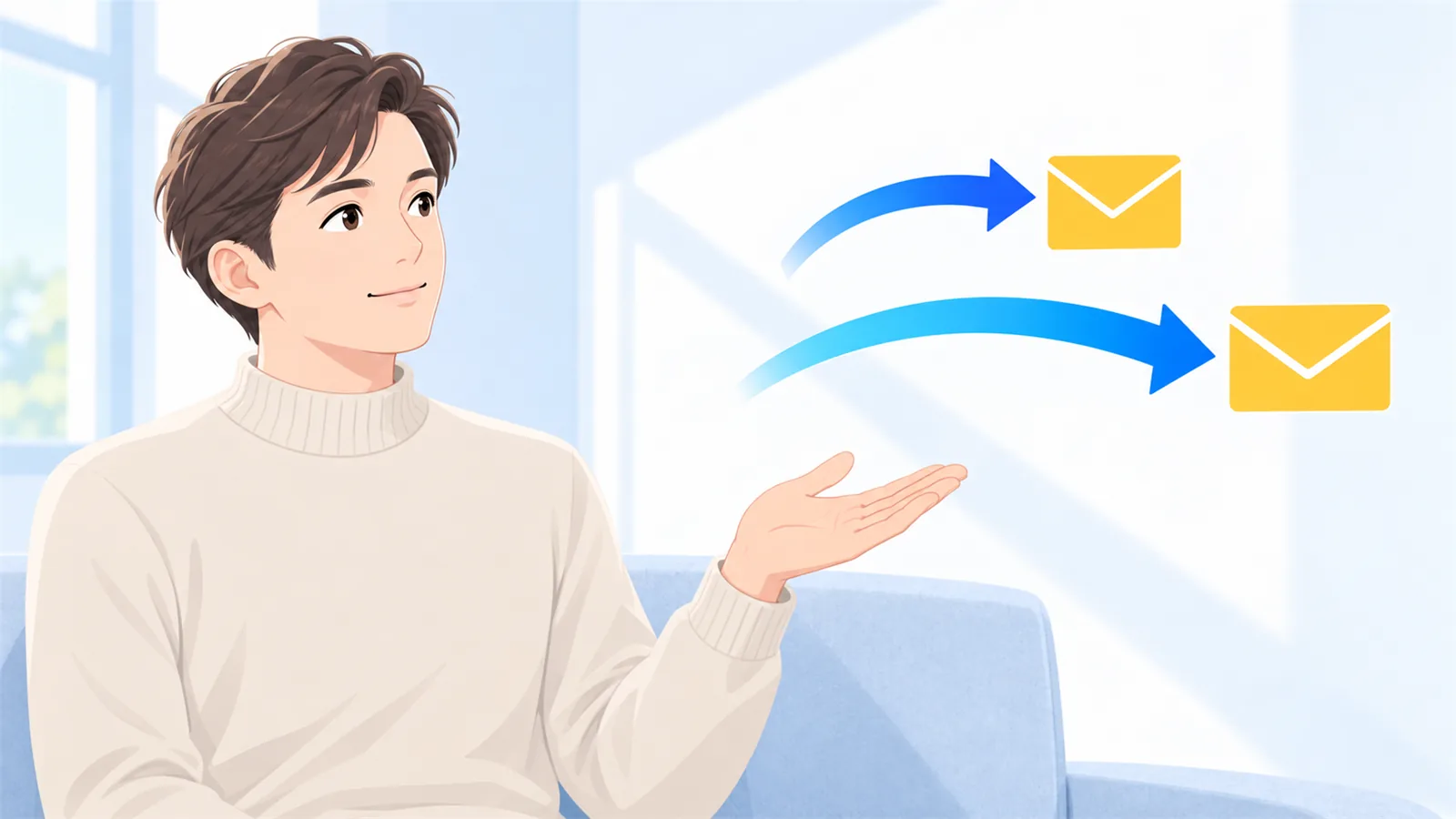 間隔の短いお客さまと長いお客さまで、送り方を分けると決める