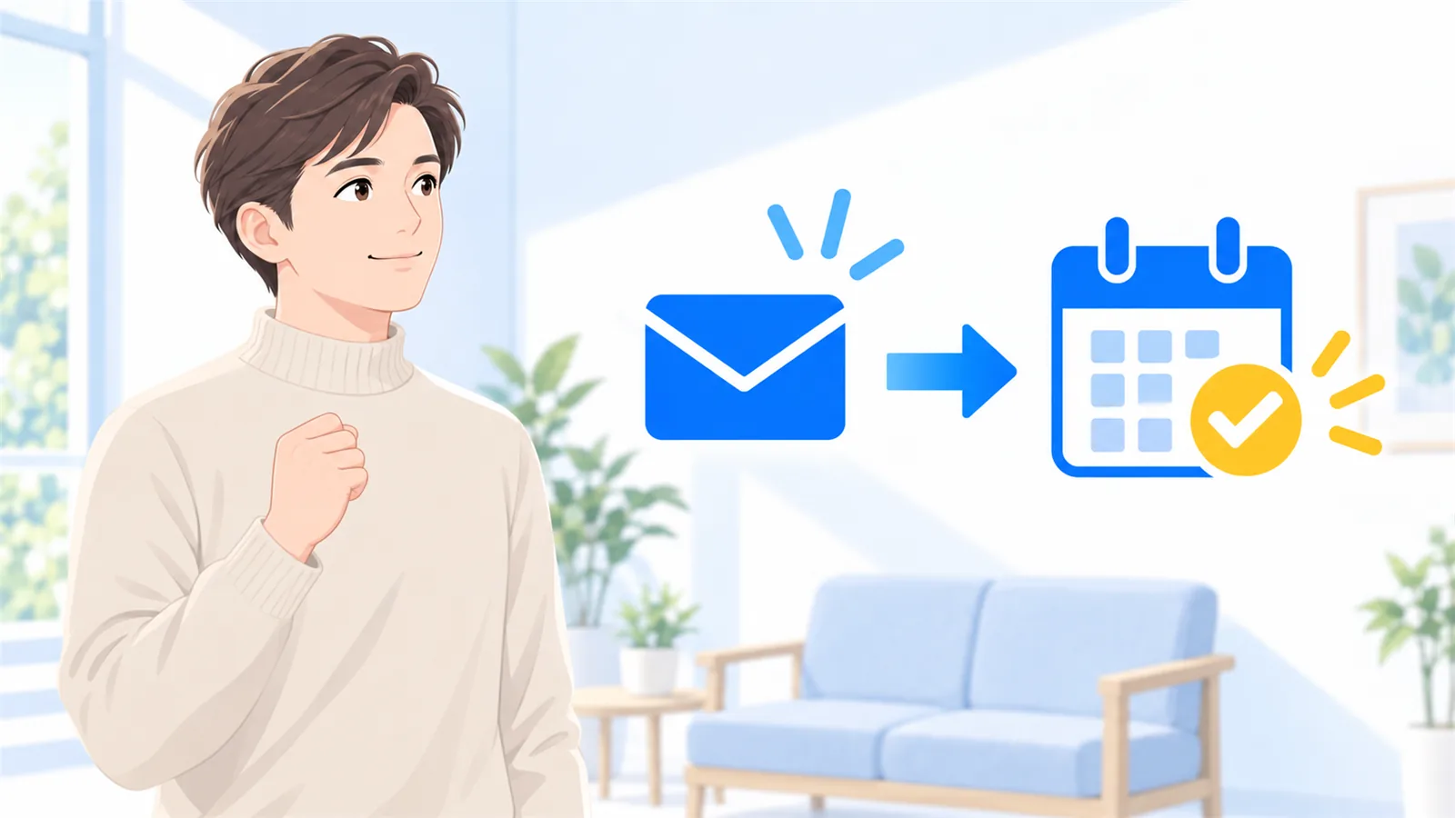 決めた回数のまま送り、予約や返信が届いたことを喜ぶ