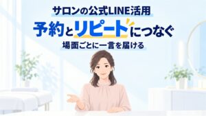 サロンの公式LINE活用|予約とリピートにつなぐ使い方