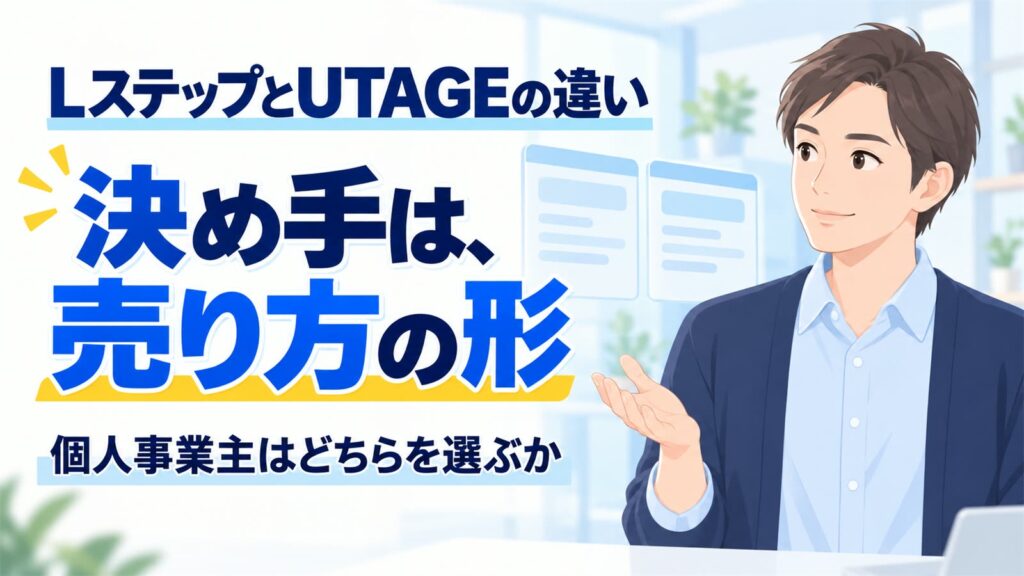 LステップとUTAGEの違い｜決め手は、売り方の形