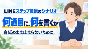 LINEステップ配信のシナリオ｜何通目に、何を書くか