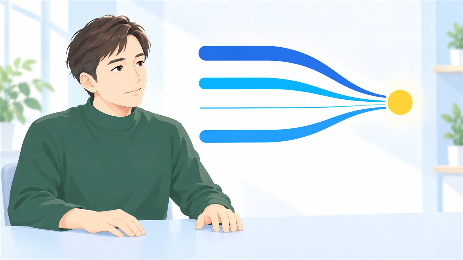 仕事がどこから来ているかを、経路ごとに数える