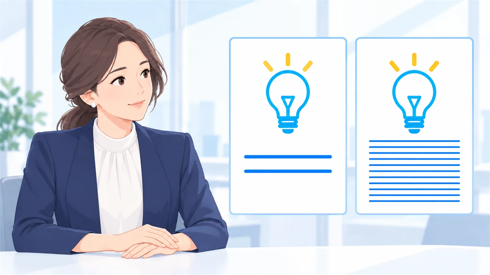 同じ内容が、話す用と配る用の2枚に分かれる