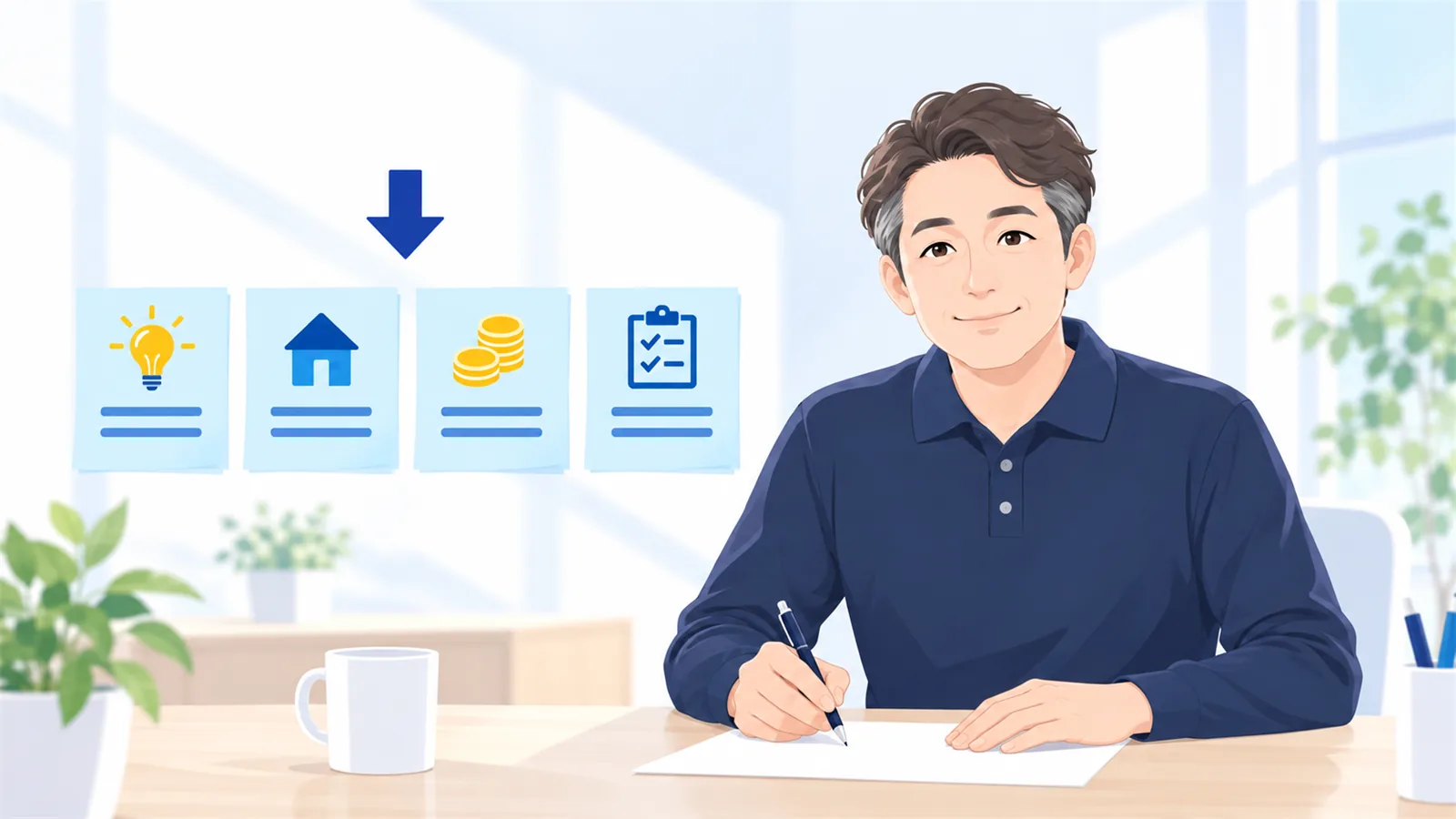 かたまりを紙に書き出して、ひとつずつに分ける