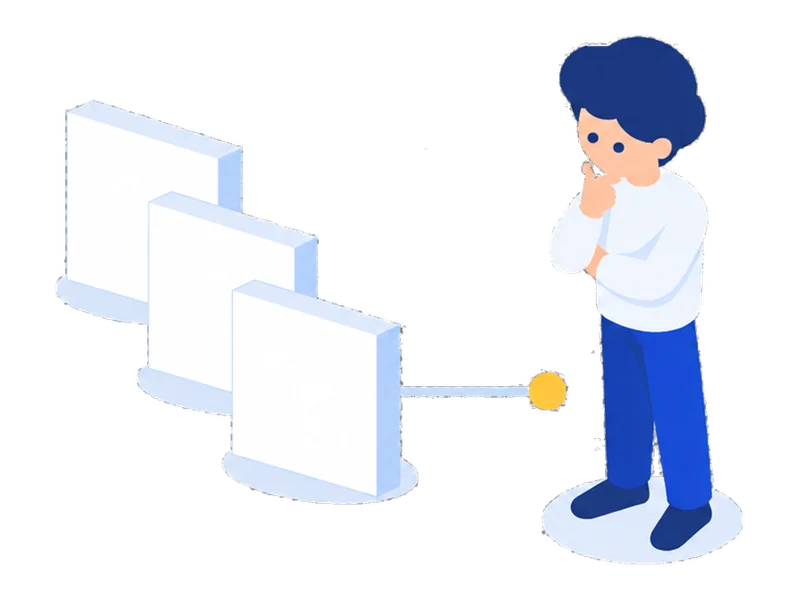 投稿を重ねても結果の線が水平のまま変わらない様子のイラスト