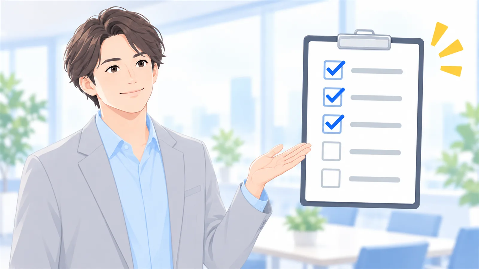 講師の候補には、5つを確かめる