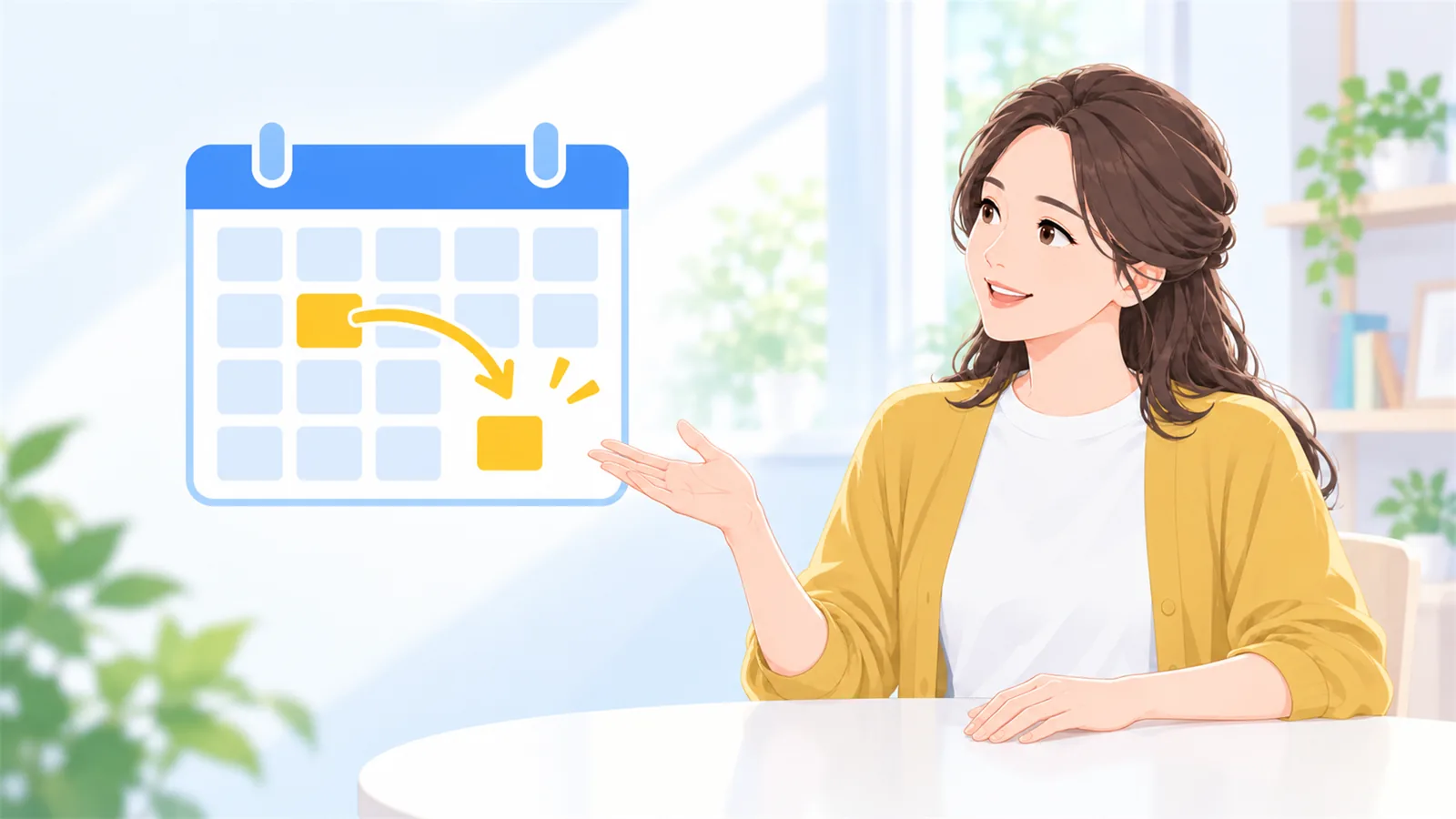 欠席と振替は、入会の日に決まりを1通で送っておく