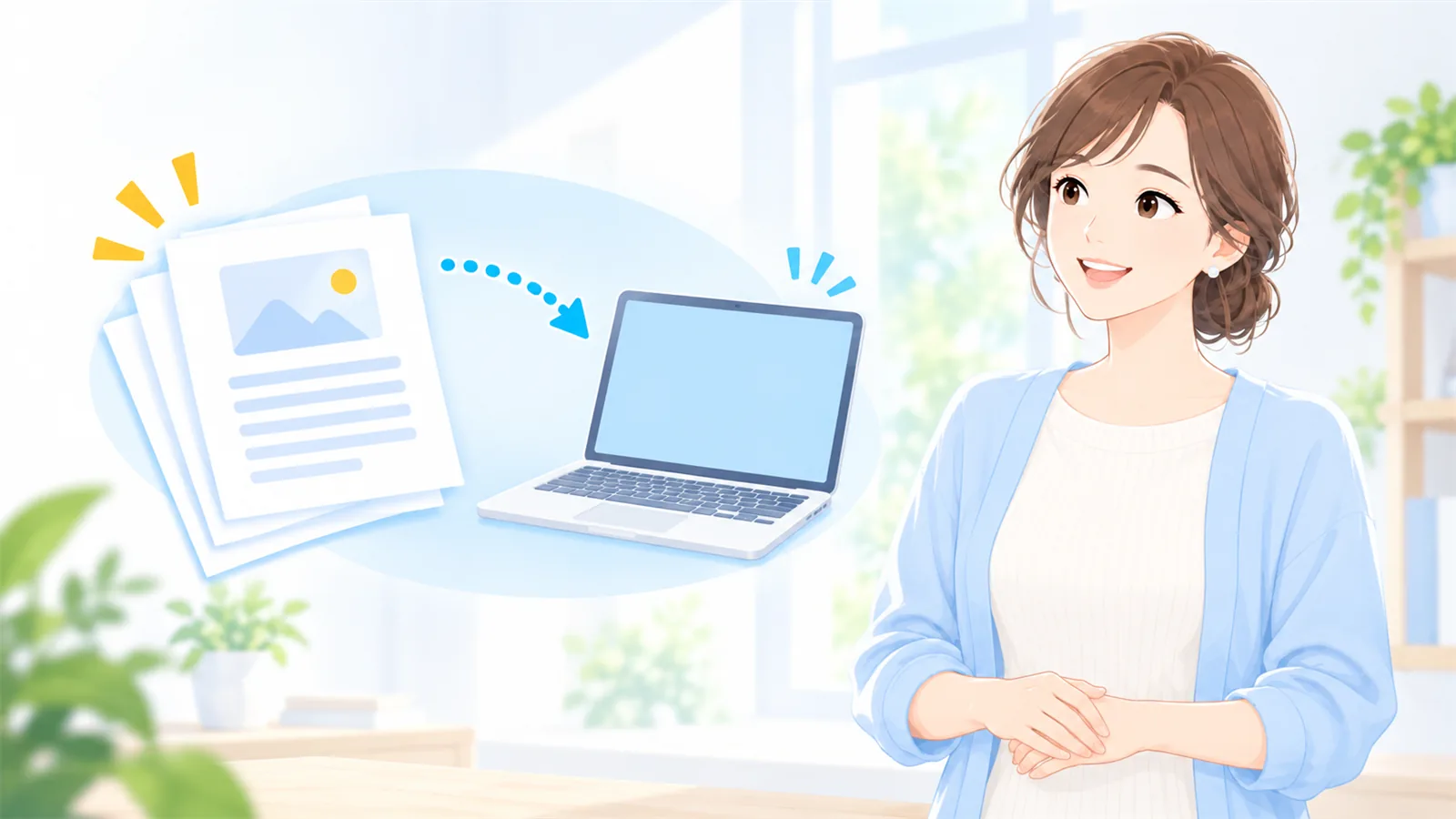 制作する人には、1ページ1枚で渡す