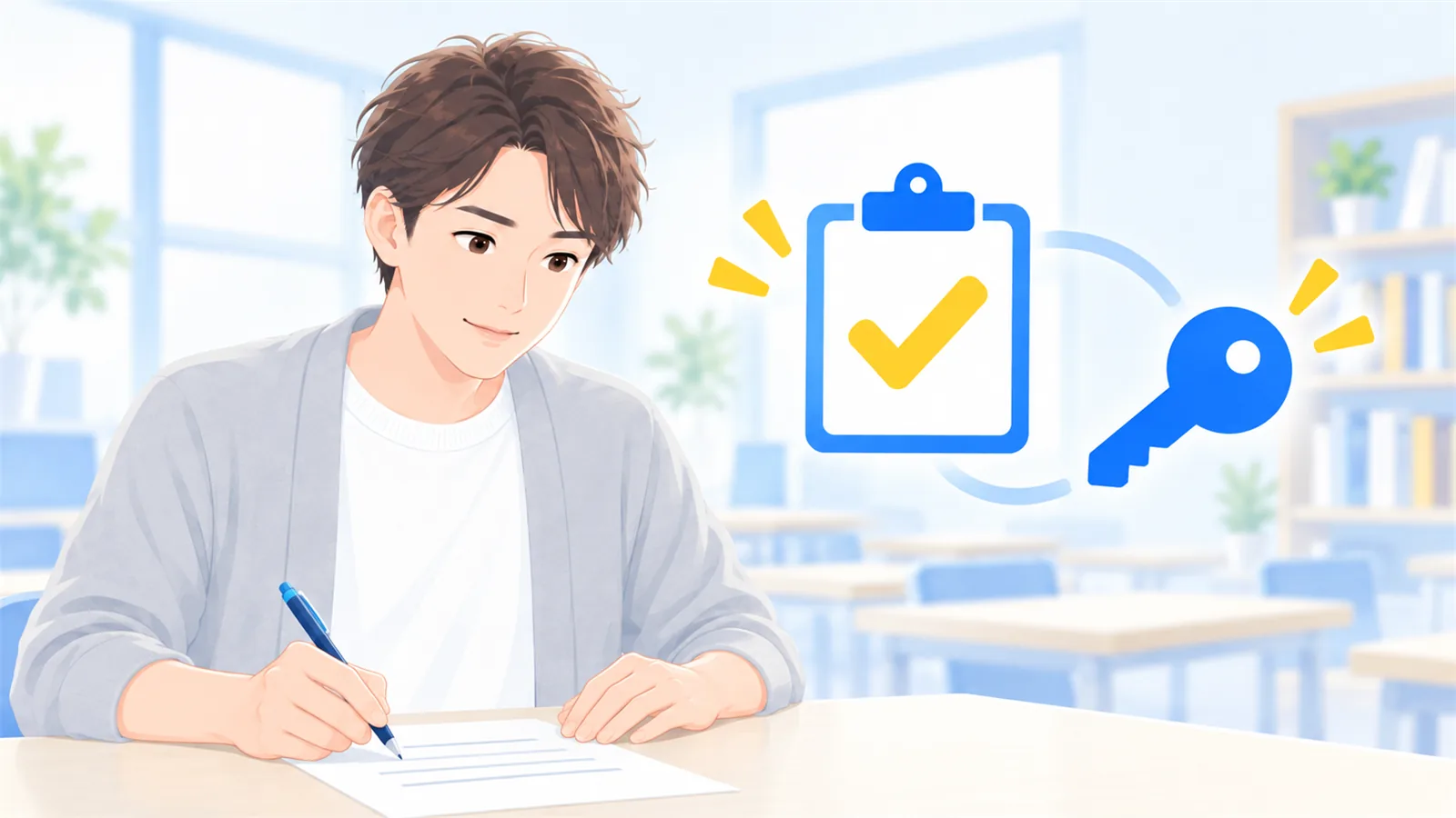 確かめる場面と、自分で入れるものを先に決めておく